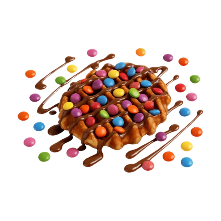 Smarties Waffle from The Cookie Box Belfast
