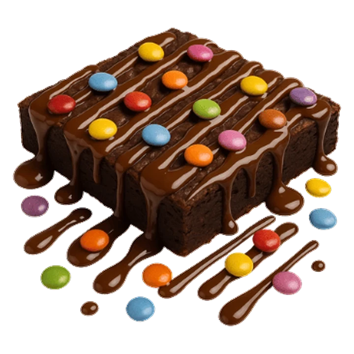 Smarties Brownie from The Cookie Box Belfast