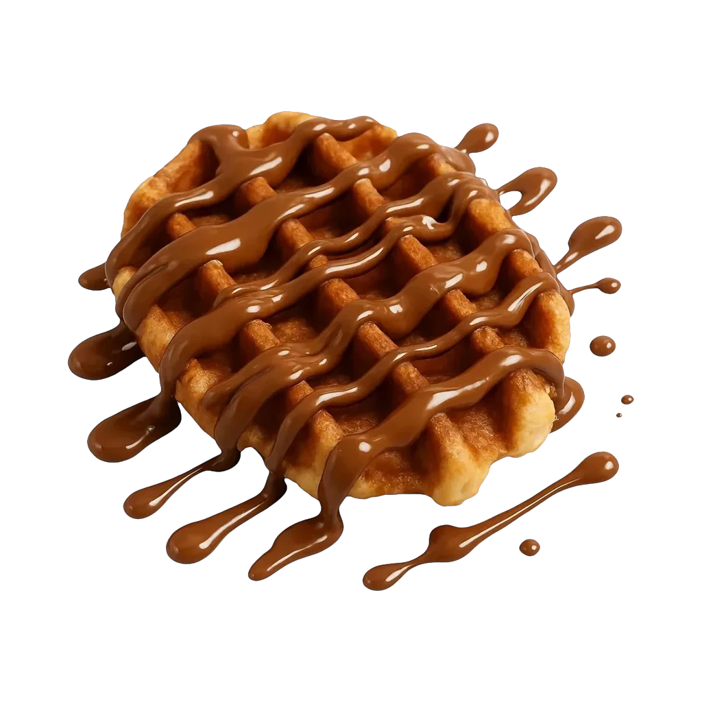 Loaded waffle with ice cream and chocolate sauce from The Cookie Box Belfast