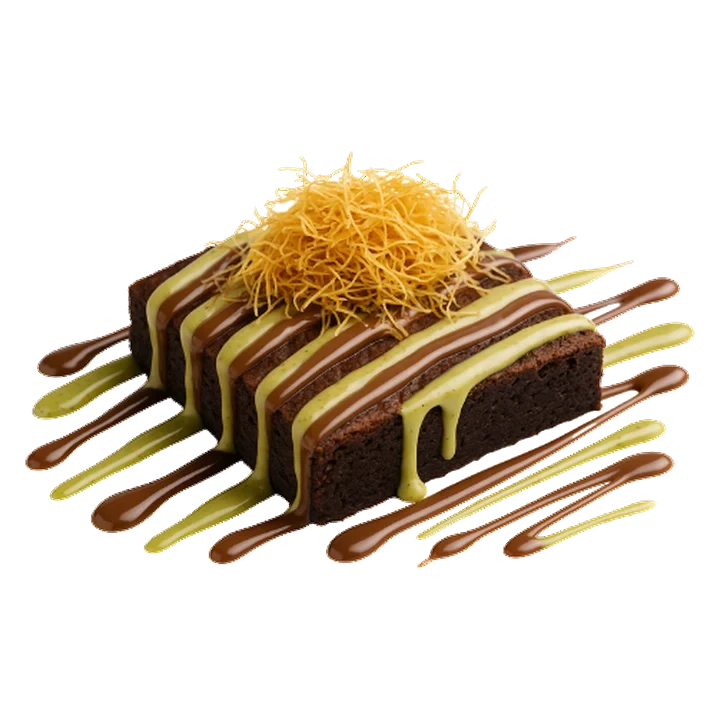 Dubai Chocolate Brownie from The Cookie Box Belfast
