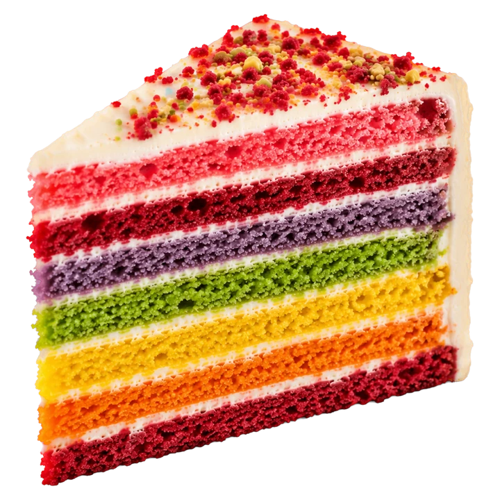 Rainbow Cake from The Cookie Box Belfast